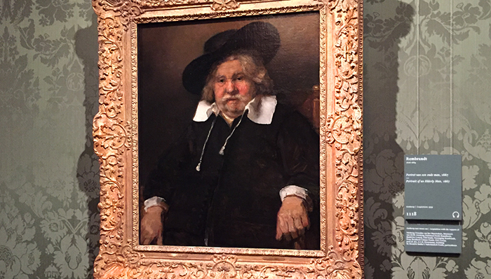 Dutch painters - Rembrandt self-portrait Mauritshuis Netherlands