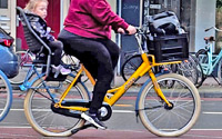Dutch mom bike in Netherlands