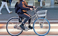 Dutch transport bike in Amsterdam Netherlands