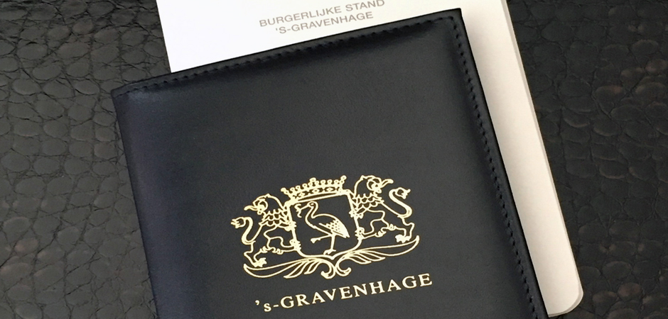 Dutch marriage certificate