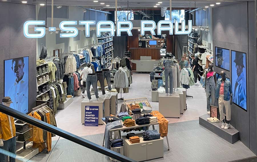 Netherlands stores - G-Star shop in Mall of the Netherlands