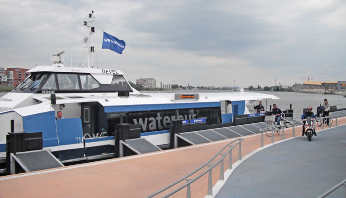 Waterbus Dutch public transport Rotterdam-Dordrecht
