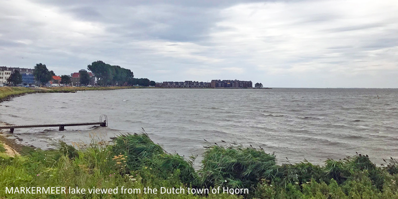 Lake Markermeer in the Netherlands viewed from the Dutch town of Hoorn (North Holland)
