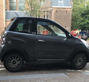 moped car in The Hague Netherlands