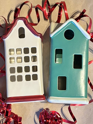 Amsterdam canal houses Christmas gifts