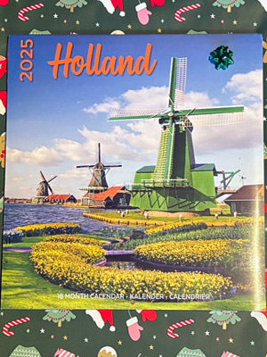 Holland 2025 wall calendar Christmas gifts
