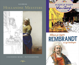 Dutch Masters painters coloring books