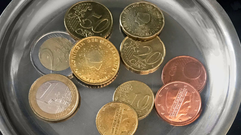Dutch Euro coins in Netherlands