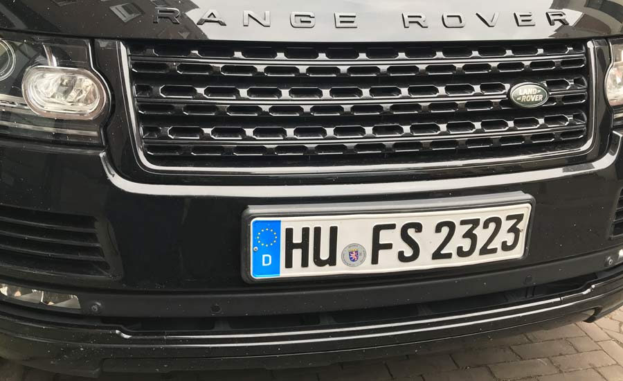 diplomatic car in The Hague Netherlands
