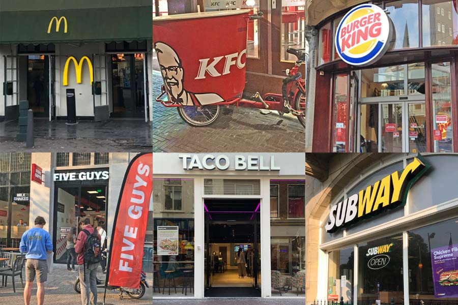 10 American fast food chains in Netherlands Amsterdam The Hague Rotterdam