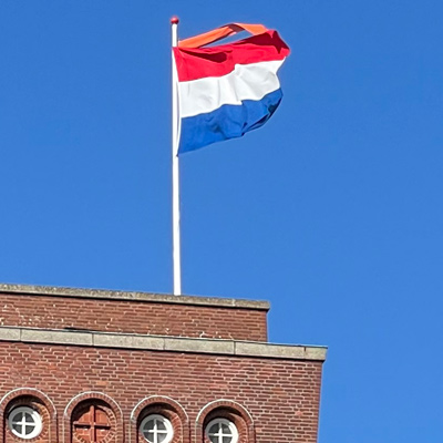 Dutch flag on King's Day