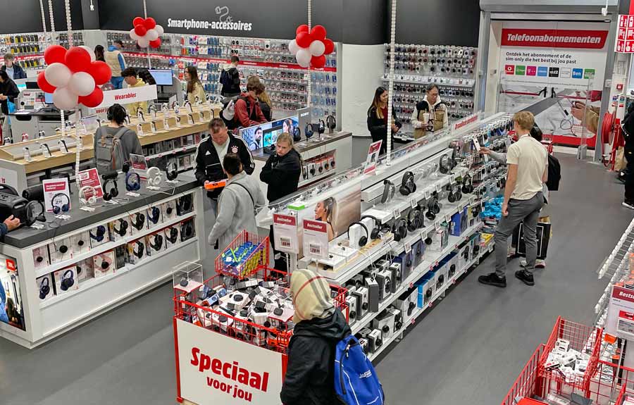 large Dutch retail store chains - Media Markt electronics store in The Hague Netherlands