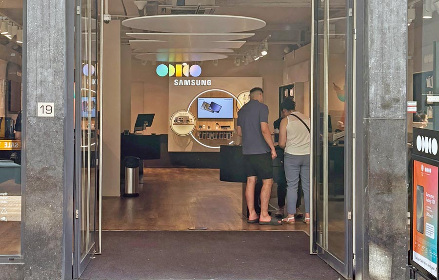Netherlands mobile phone service  - Odido store in The Hague Netherlands
